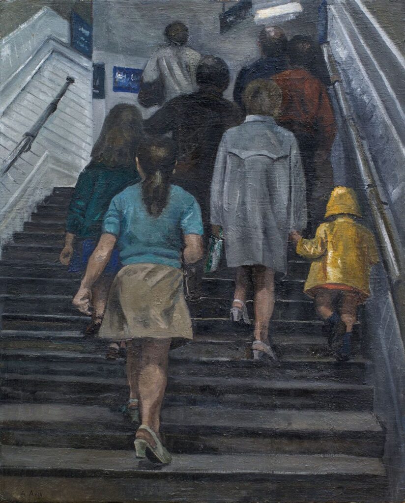 Amalia Avia. Escaleras del Metro, 1971. Colección Familia Muñoz Avia