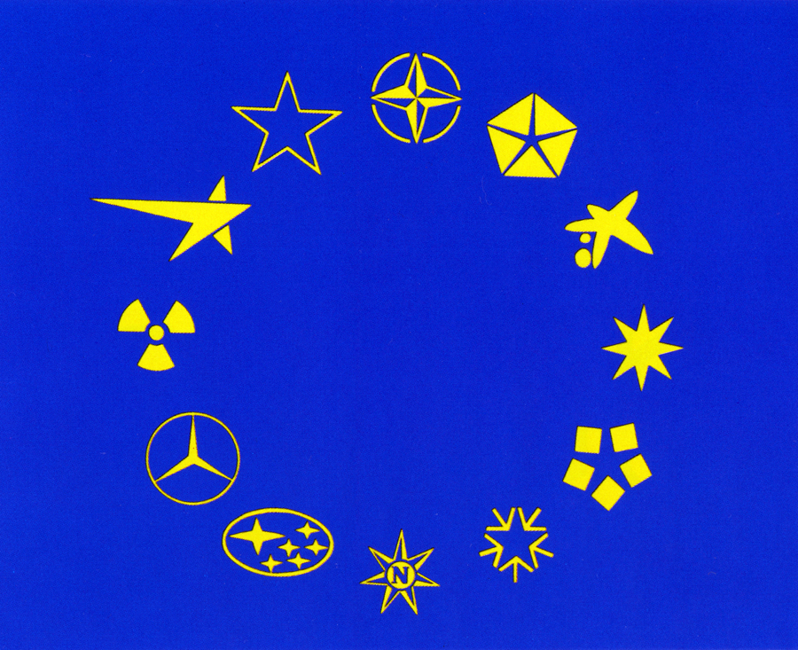 Rogelio López Cuenca. Bandera de Europa, 1992. Colección La Caixa Arte Contemporáneo