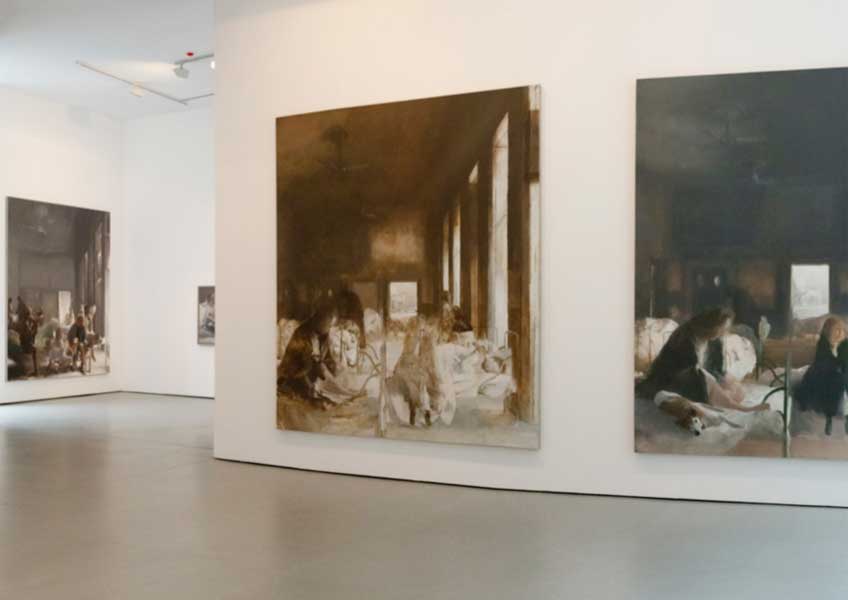 Vista de la exposición "Sprezzatura", de Simon Edmondson, en la Galería Álvaro Alcázar