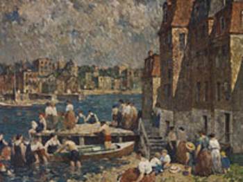 Robert Spencer. Afternoon Bathers, hacia 1920. Bank of America Collection