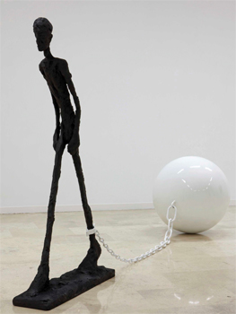 Elmgreen & Dragset. L’homme qui ne marche pas, 2009. Galería Helga de Alvear
