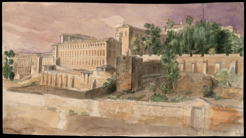 Vista de la plaza de toros de Aranjuez, 1829