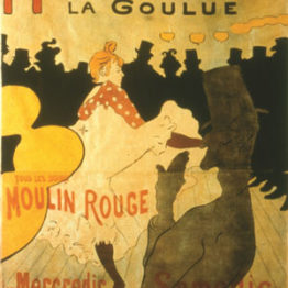 Henri de Toulouse-Lautrec, Moulin Rouge, La Goulue, 1891. Litografía, Colección particular