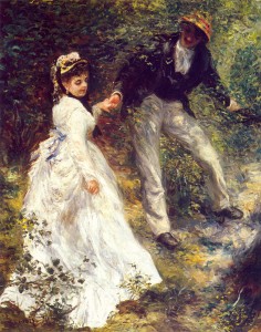 Pierre-Auguste Renoir. La Promenade, 1870. Getty Museum