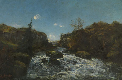 Atribuido a Gustave Courbet. Paysage, 1872. Musées royaux des Beaux-Arts de Belgique