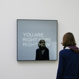 Jeppe Hein: YOU ARE RIGHT HERE RIGHT NOW, 2012. Cortesía de la KÖNIG GALERIE, Berlín
