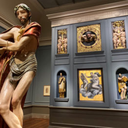 Vista de la exposición "Alonso Berruguete: first sculptor of Renaissance Spain", en la National Gallery of Art, Washington