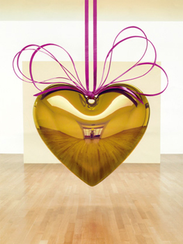 Jeff Koons. Hanging heart (gold/magenta), 1994-2006