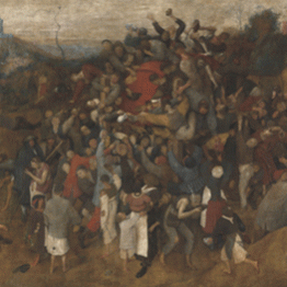 Bruegel el Viejo. El vino de la fiesta de San Martín, 1566-1567. Museo Nacional del Prado