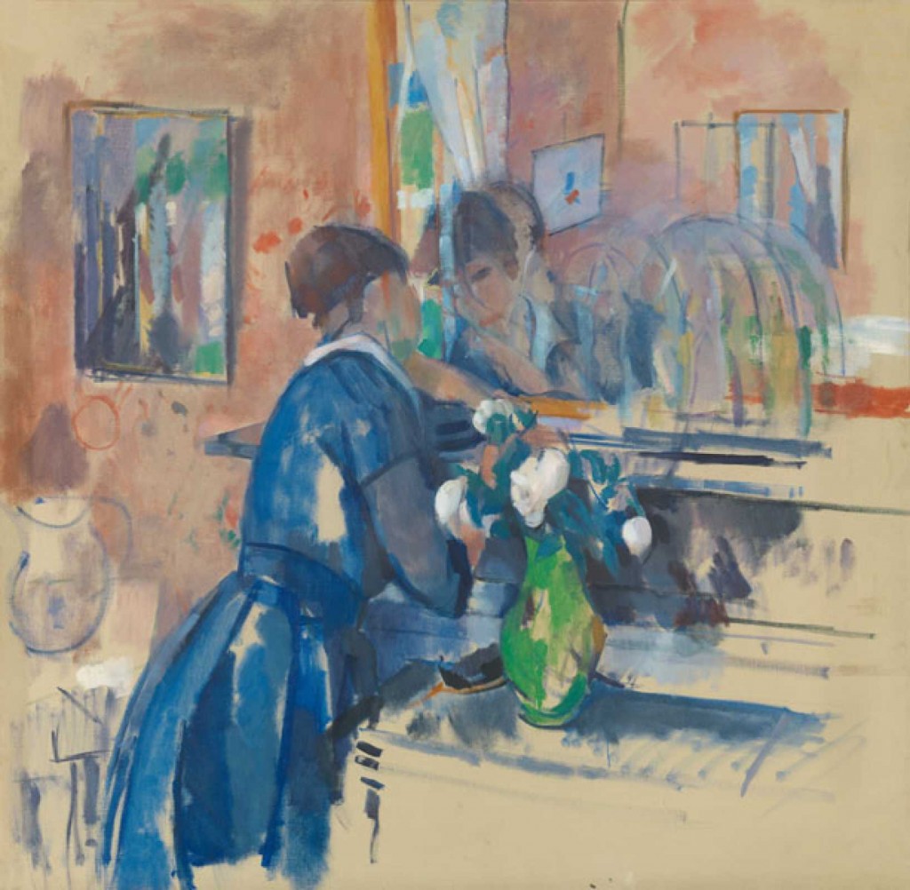 Rik Wouters. Lady In Blue Before A Mirror, 1914