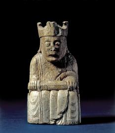 Rey del juego de ajedrez de Lewis, 1150-1200. © The Trustees of The British Museum (2016)