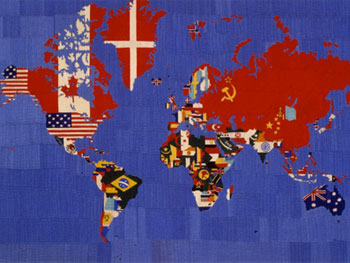 Alighiero Boetti. Mapa-Traer el mundo al mundo, 1984