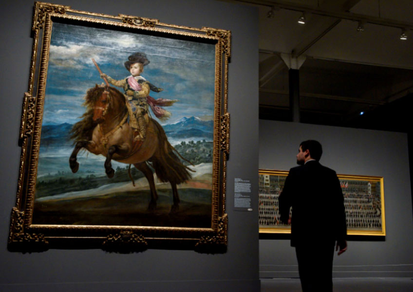 Vista de la exposición "Velázquez y el Siglo de Oro" en CaixaForum Barcelona