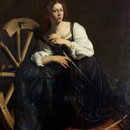 Michelangelo Merisi Caravaggio. Santa Catalina de Alejandría, hacia 1598-1599. Museo Thyssen-Bornemisza