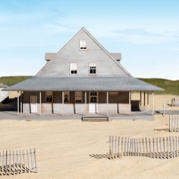 James Casebere. Caffey's Inlet Lifesaving Station (Dare County, NC), 2013