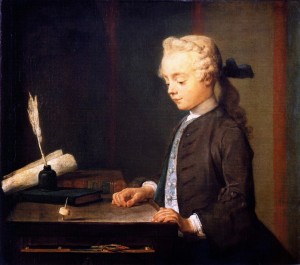 Chardin. Niño con peonza, 1738