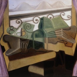 Juan Gris. La fenêtre aux collins, hacia 1923