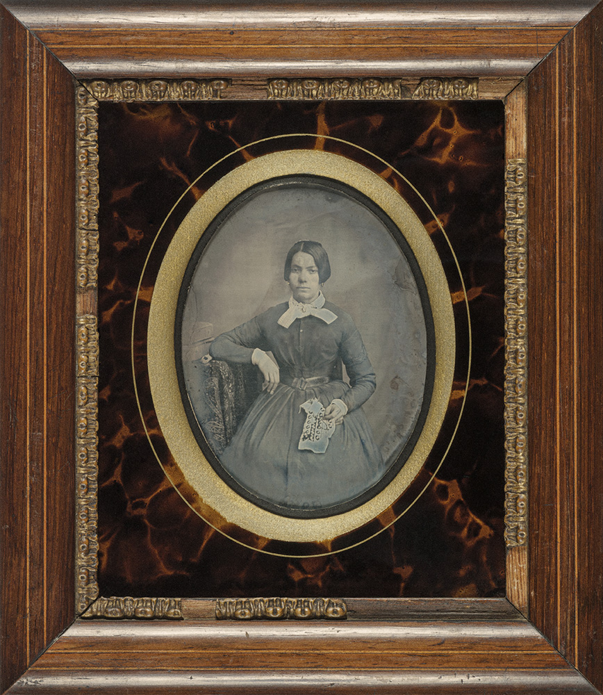 Autoría desconocida. Retrato de una mujer, hacia 1848-1860. Autoría desconocida Retrato de una mujer, ca. 1848-1860