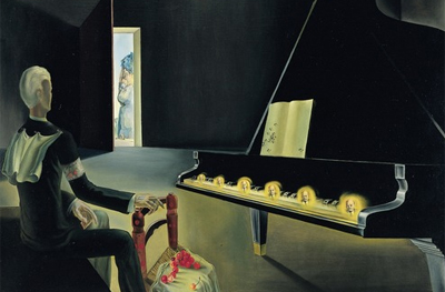 Salvador Dalí. Hallucination partielle. Six images de Lénine sur un piano, 1931. © (diffusion RMN) © Salvador Dalí, Fundació Gala-Salvador Dali / Adagp, Paris