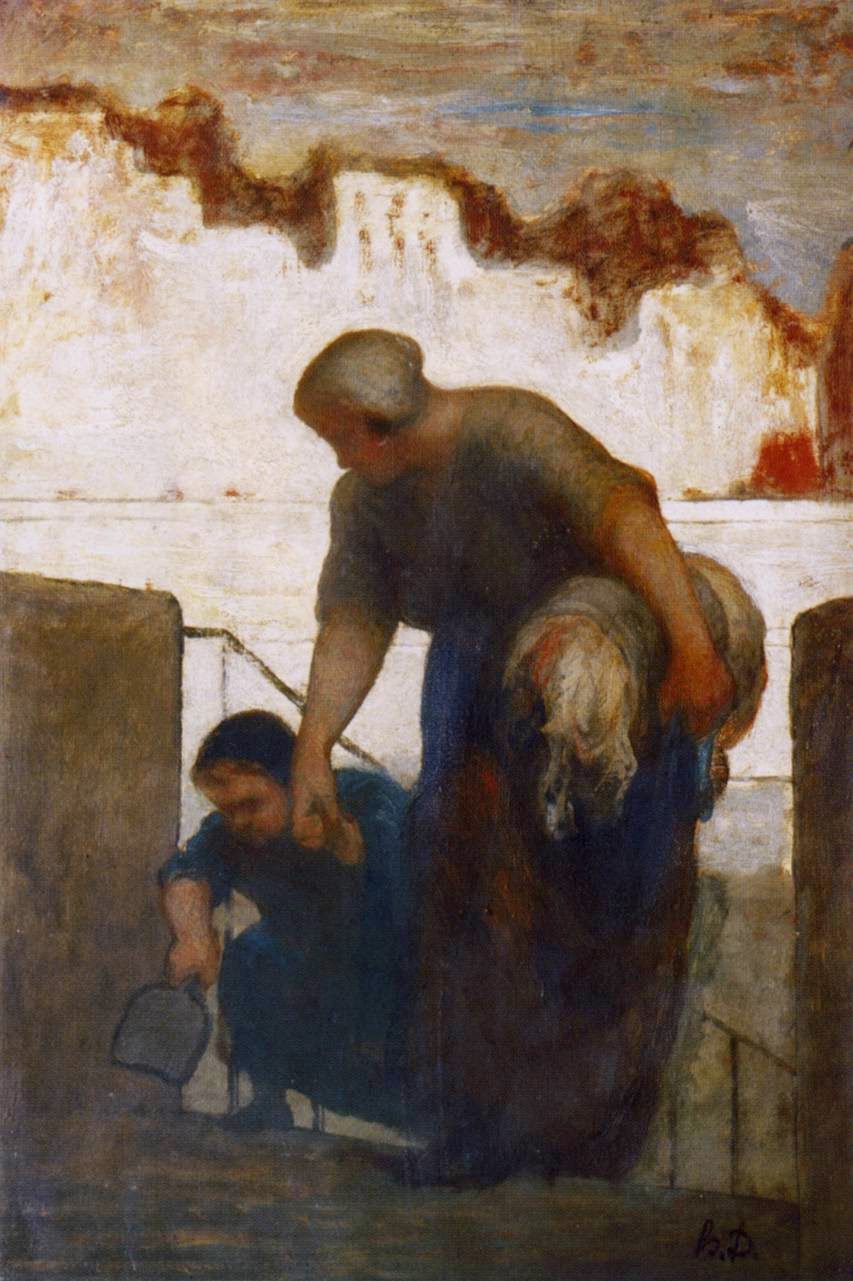 Daumier. Lavandera