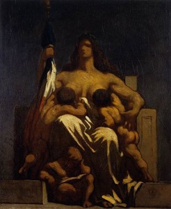 Honoré Daumier. Alegoría de la República, 1848