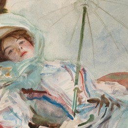 Sargent. The lady with the umbrella, 2011. Acuarelas de Sargent