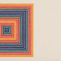 Frank Stella. Louisiana Lottery Co (Corporación de la lotería de Luisiana), de la serie Multicoloured Squares I (Cuadrados multicolores I), 1972. Museo de Bellas Artes de Bilbao