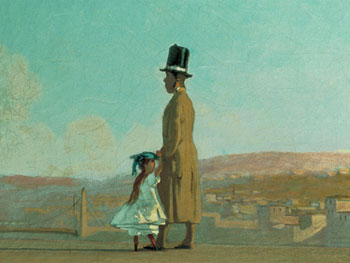  Telemaco Signorini. La sirga, en Le Cascine de Florencia, 1864. Colección particular. Cortesía de Jean-Luc Baroni Ltda 