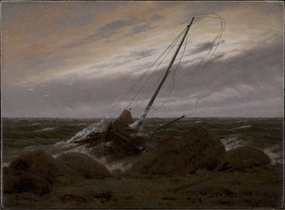 Caspar David Friedrich. Después de la tormenta, 1817. Galería Nacional de Dinamarca