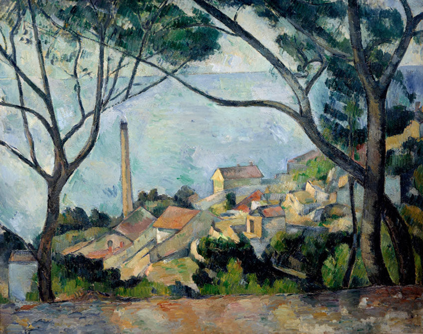 Paul Cézanne. El mar en l'Estaque, 1878–1879. Musée national Picasso-Paris © 2020. Foto Josse/Scala, Florencia