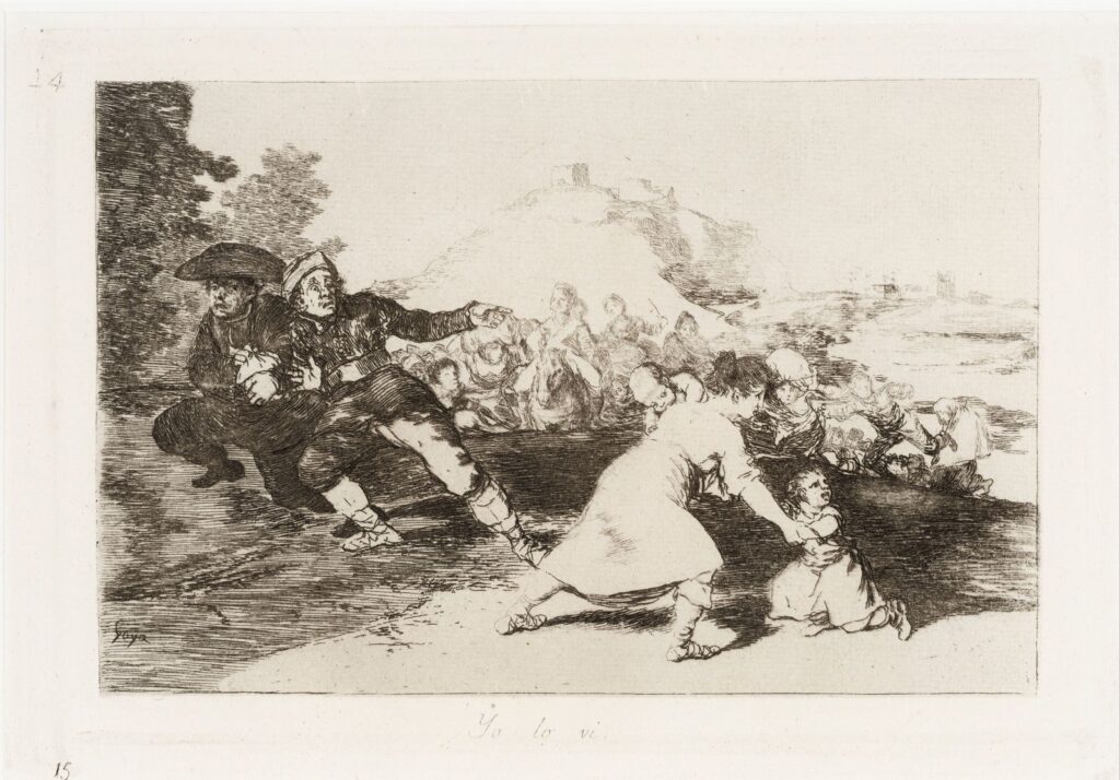 Francisco de Goya. Yo lo vi. Desastres de la guerra. Colección San Telmo Museoa