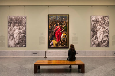 El Expolio de El Greco junto a su radiografía y su reflectografía