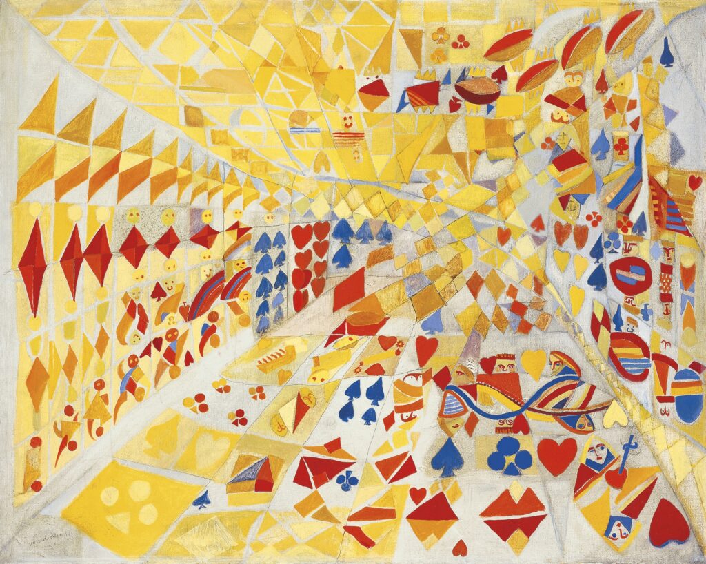 María Helena Vieira da Silva. Juego de naipes, 2937. Colección privada, Francia-Portugal