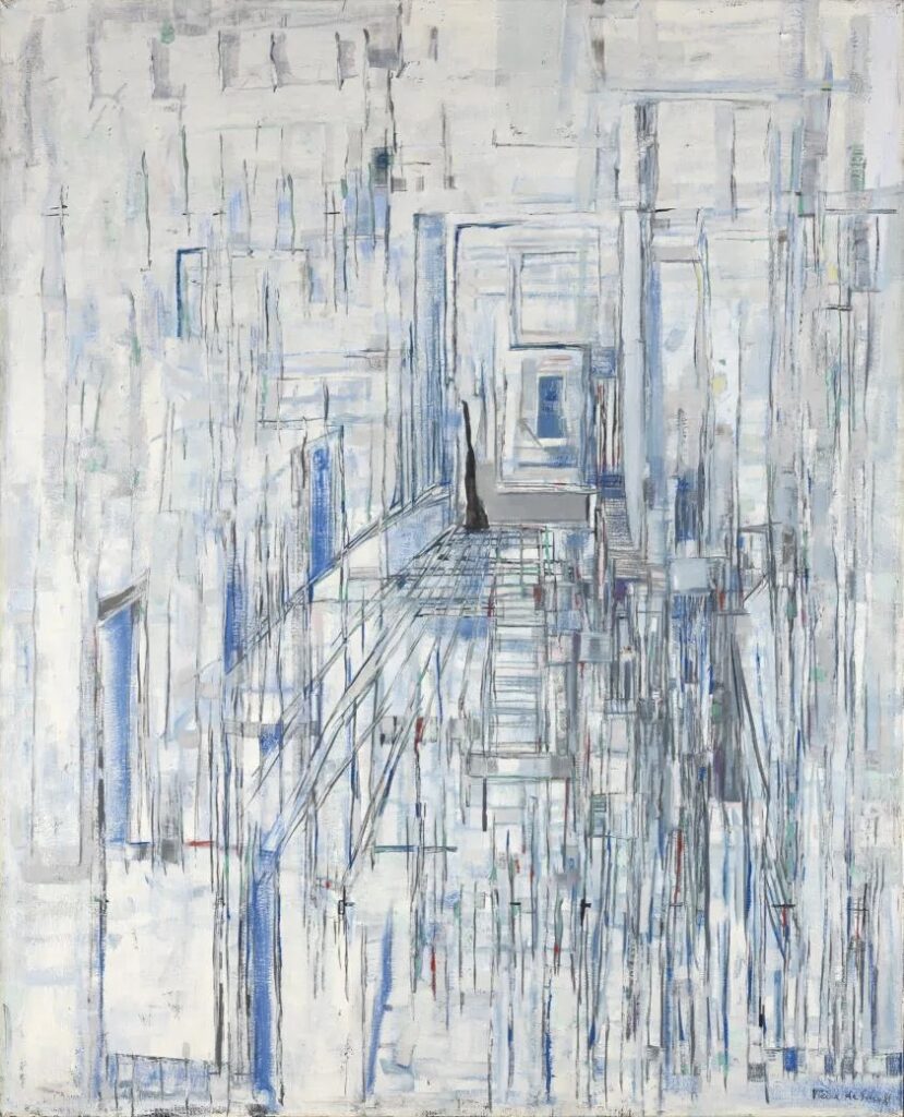 María Helena Vieira da Silva. Pasaje de los espejos, 1981. Museo de Bellas Artes de Bilbao