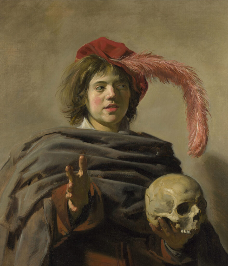 Frans Hals. Young Man holding a Skull (Vanitas), 1626-1628. National Gallery, Londres