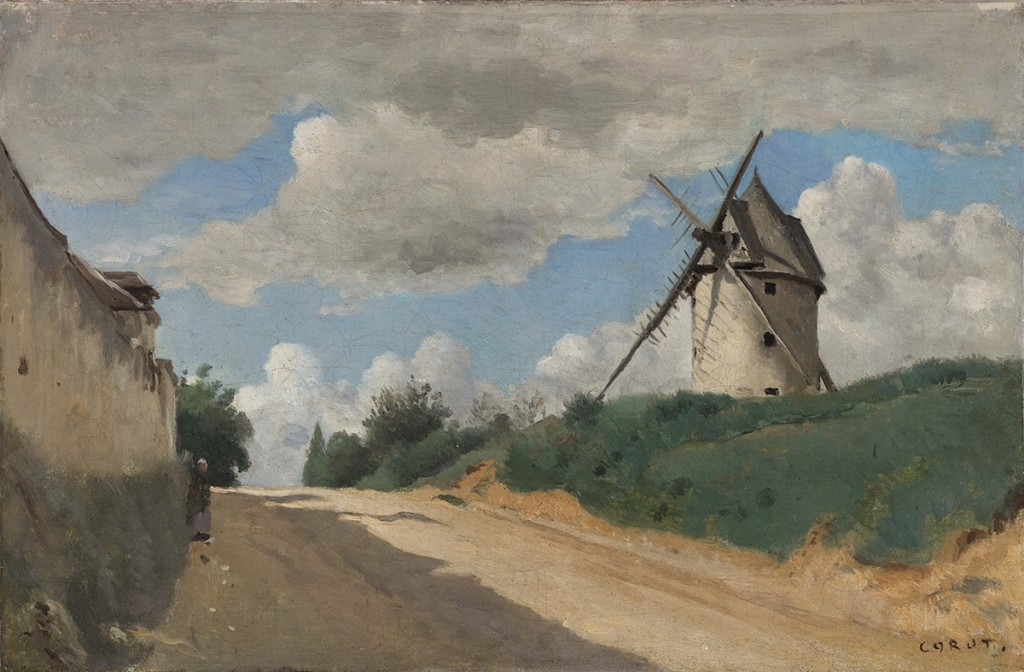 Camille Corot. Le Moulin à vent, hacia 1835-1840. © Ordrupgaard, Copenhague