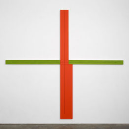 Robert Mangold. Red/Green + Within + Painting, 1982. Cortesía del artista y del Centro de Artes Visuales Fundación Helga de Alvear Cáceres
