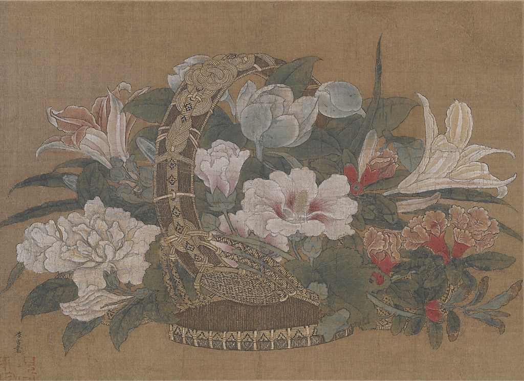 Li Song. Cesta de flores, siglos XII-XIII