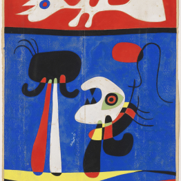 Joan Miró. Sin título (Diseño para estarcido), hacia 1946. Fundació Joan Miró. © Successió Miró 2018