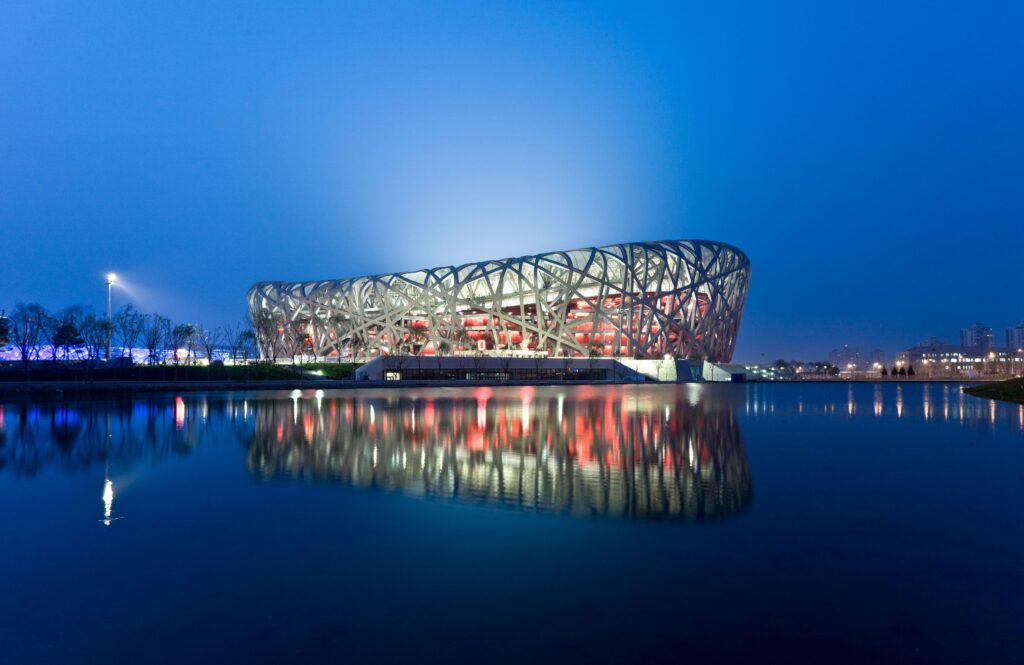 Iwan Baan. Estadio Nacional, Pekín, China, 2008. Arquitectura: Herzog & de Meuron