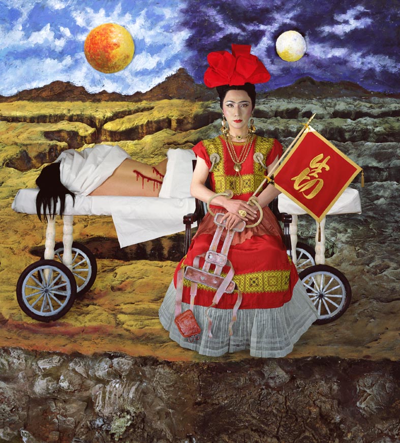 Yasumasa Morimura. WILL TO LIVE. Serie An Inner Dialogue with Frida Kahlo, 2001 