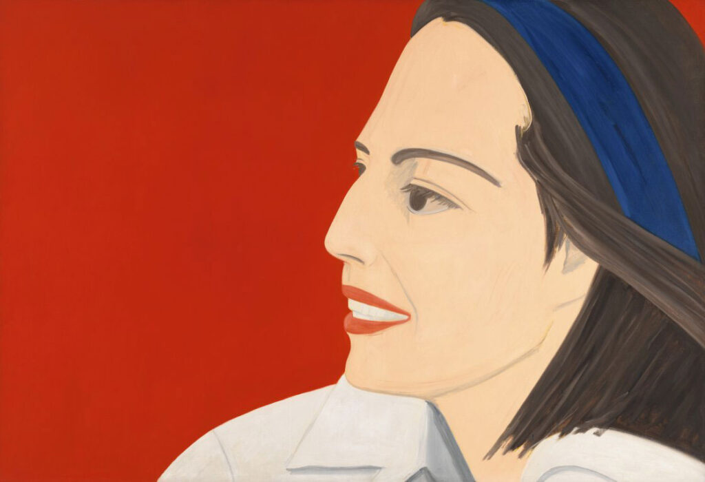 Alex Katz. The Red Smile, 1963. Whitney Museum of American Art. Adquirido con fondos del Painting and Sculpture Committee, Nueva York. © Alex Katz, VEGAP, Madrid, 2022