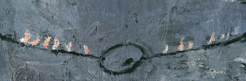 Anselm Kiefer. Palette on a Rope (Palette am Seil), 1977.