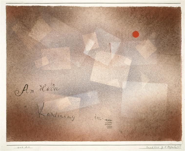  Paul Klee. Briefbild z. 5. Dezember 1927, 1926 