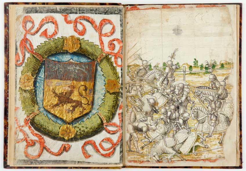 Certificación de las armas de Olivera, expedida por Garci Alonso de Torres. 1521. IB. 14987.