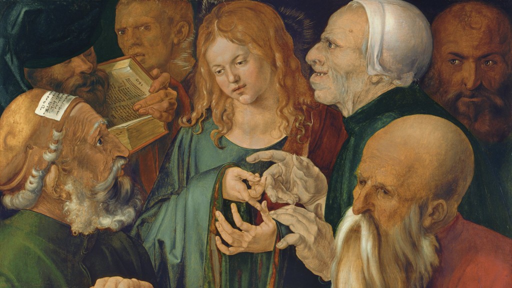 Alberto Durero. Jesús entre los doctores, 1506. Museo Thyssen-Bornemisza