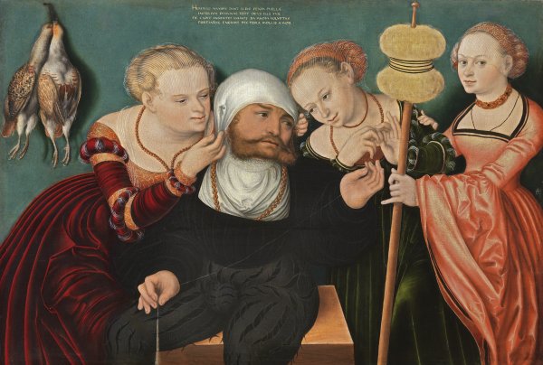 Hans Cranach. Hércules en la corte de Onfalia, 1537. Museo Thyssen-Bornemisza, Madrid