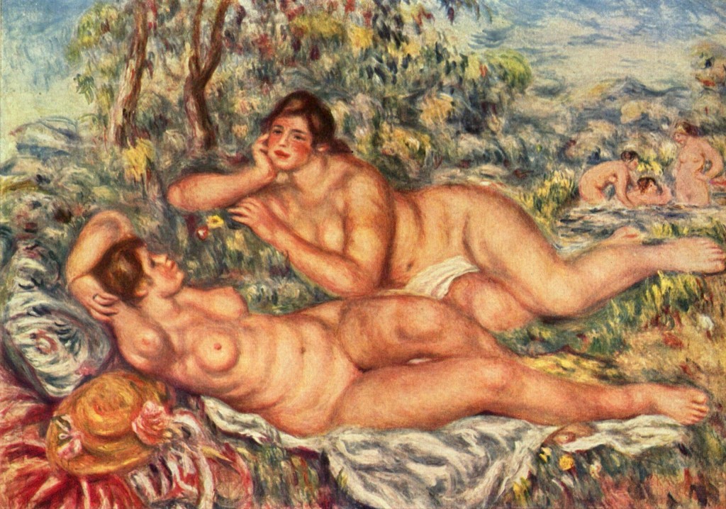 Pierre-Auguste Renoir. Les Baigneuses (Las bañistas), 1918-1919. Musée d'Orsay, París.  © RMN-Grand Palais (musée de l'Orangerie) / Hervé Lewandowski