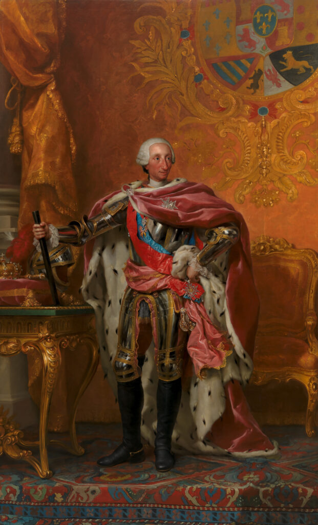 Anton Raphael Mengs. Carlos III, rey de España y de las Indias, 1765. Statens Museum for Kunst, Copenhague 