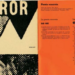 Vicente Rojo (diseño), catálogo de la exposición Poesía concreta internacional, 1966. Centro de Documentación Arkheia, MUAC-UNAM